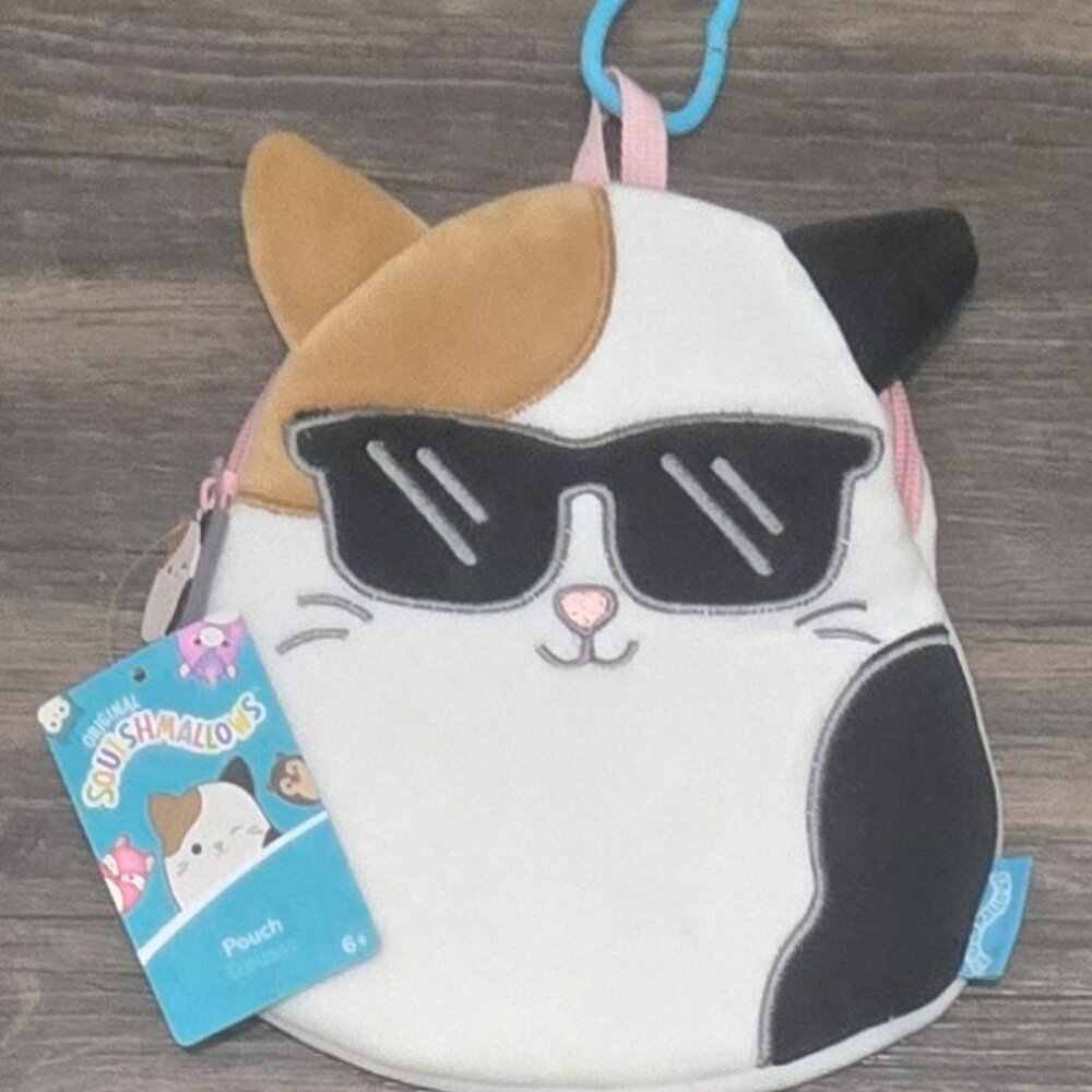 Squishmallows Cam The Cat Soft Plush School Supplies Easter Basket Baubles Pouch